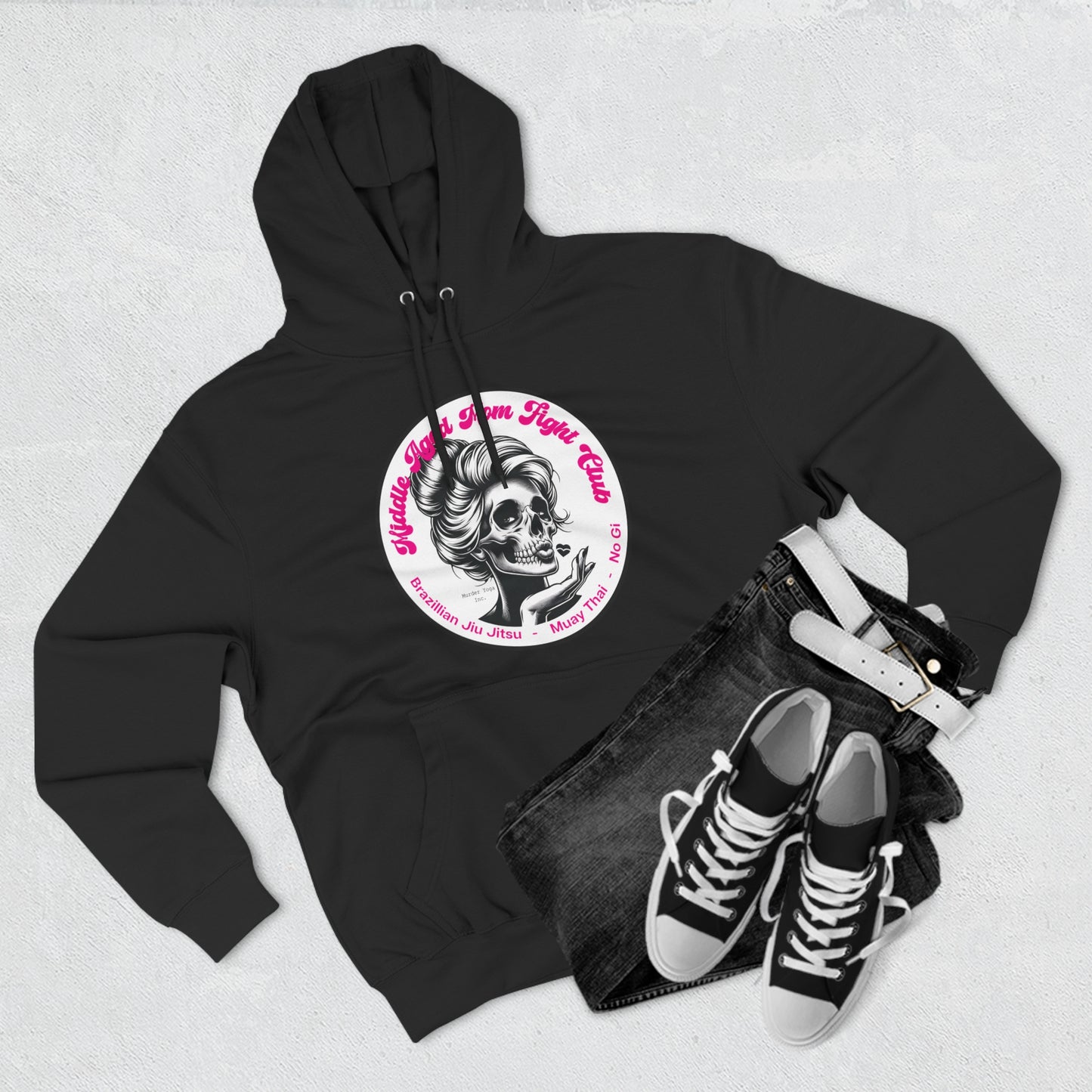 Middle Aged Mom Fight Club Hoodie